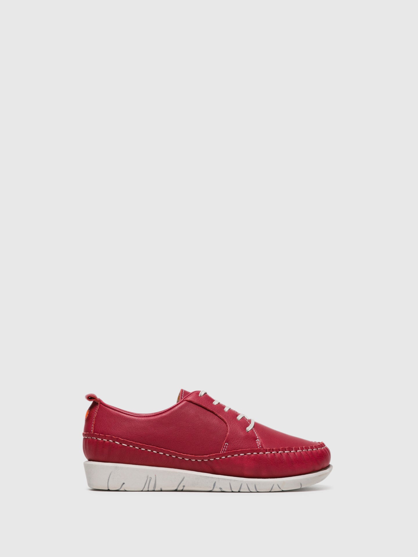 Softinos Red Lace-up Trainers